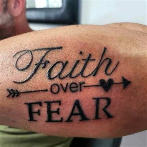 Faith Over Fear Tattoo Designs