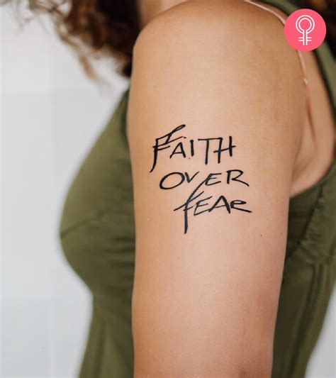 Faith Over Fear Tattoo Styles