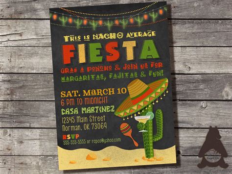 Fajita fiesta invitations gallery