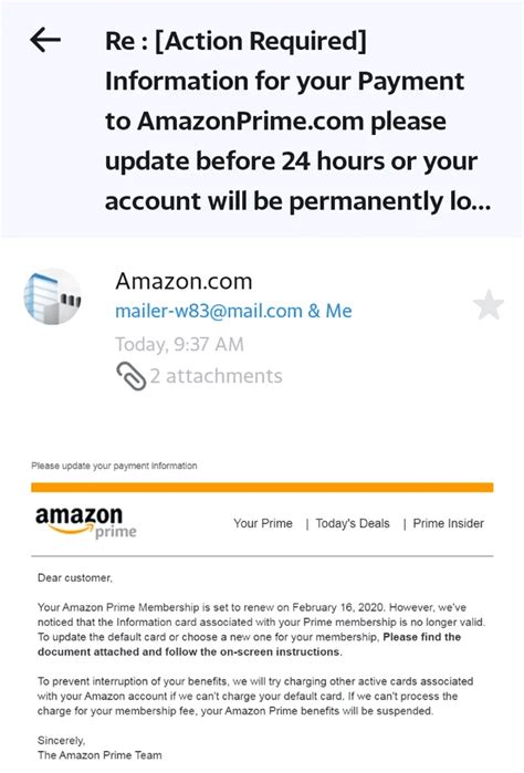 Fake Amazon Email 3