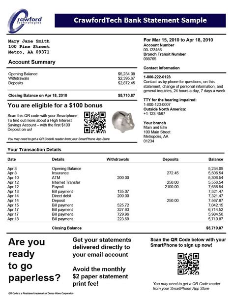 Fake bank statement generator