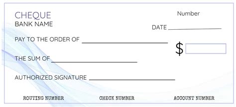 Sample Fake Blank Check Template 4