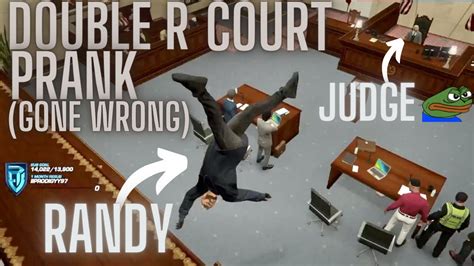 Fake courtroom prank