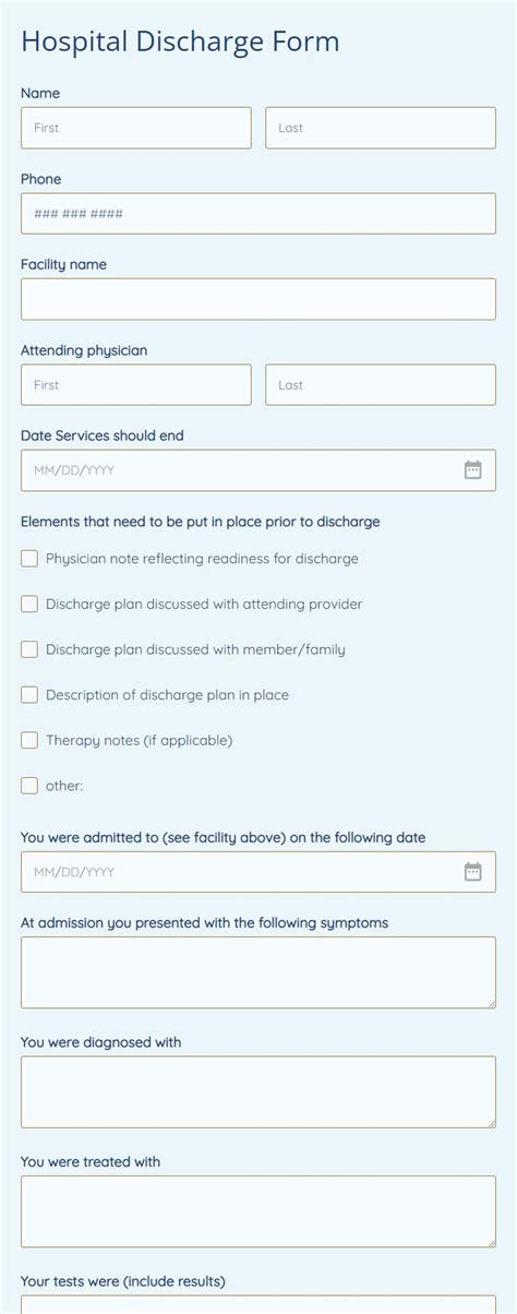 Fake Discharge Summary Template Sample