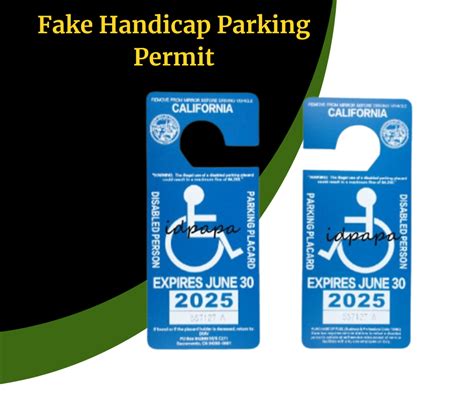 Consequences of Using a Fake Handicap Placard