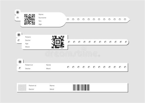 Fake Hospital Bracelet Template