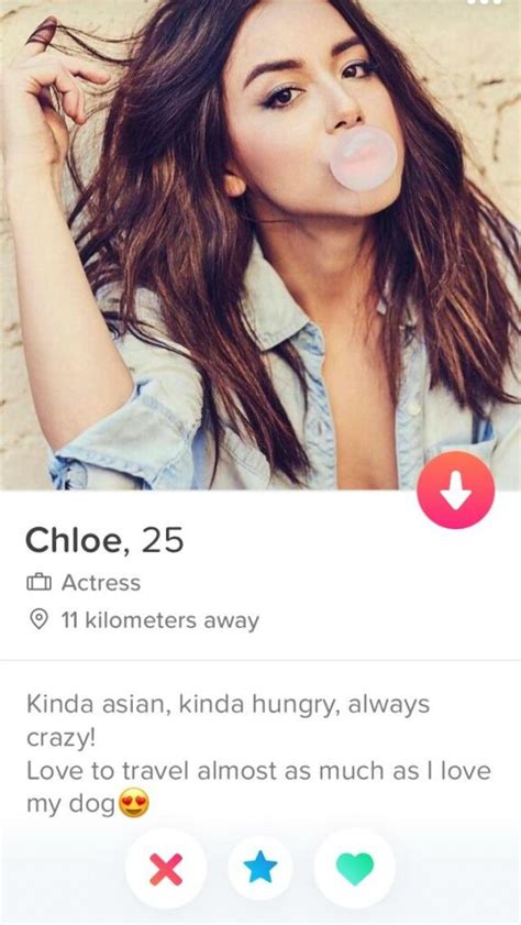 Fake Tinder profile template 1