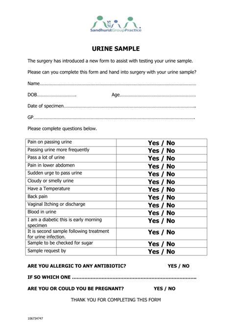 Fake Urine Test Results Templates Gallery Image 1