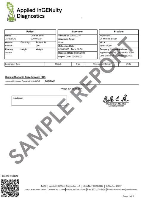 Fake Urine Test Results Templates Gallery Image 9