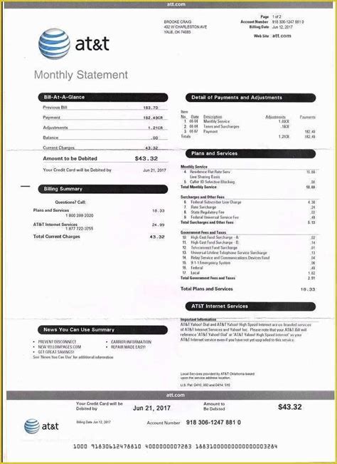 Fake Utility Bill Template 4