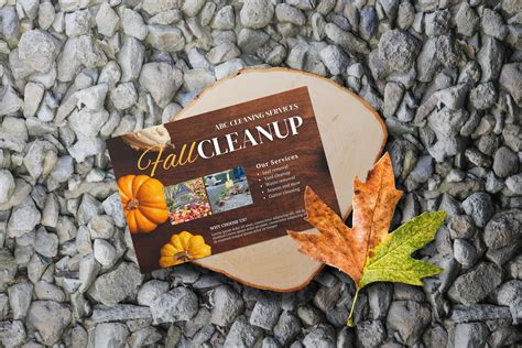 Lawn Care Postcard Template 3: Fall Cleanup