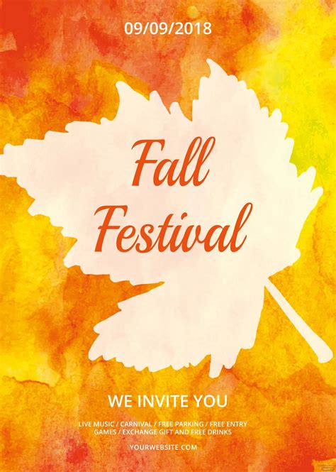 Fall Festival Flyer Template 3