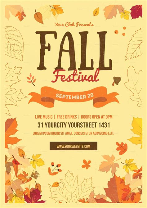 Fall Festival Flyer Template