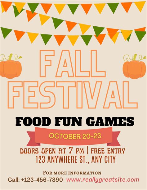 Fall Festival Invitation with a Photo