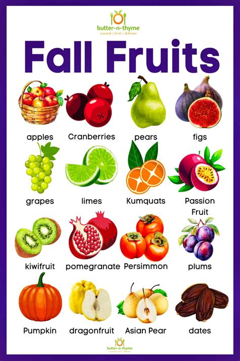 Fall Fruits and Vegetables Hidden Picture