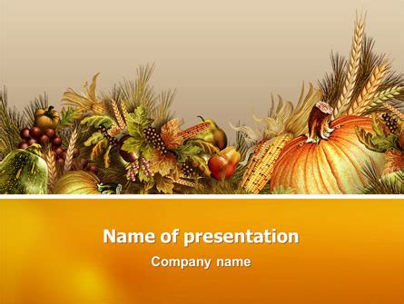 Fall Harvest PPT template