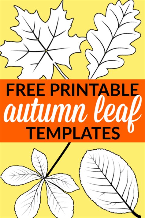 Fall Leaf Craft Templates