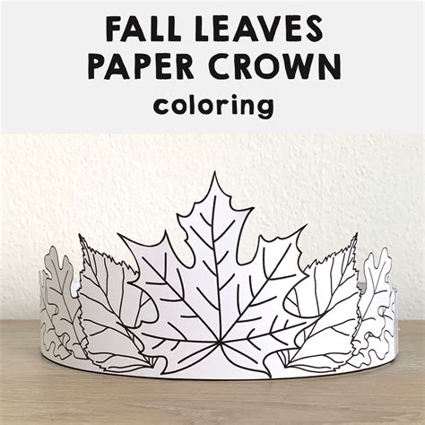 Fall Leaves Hat Printable