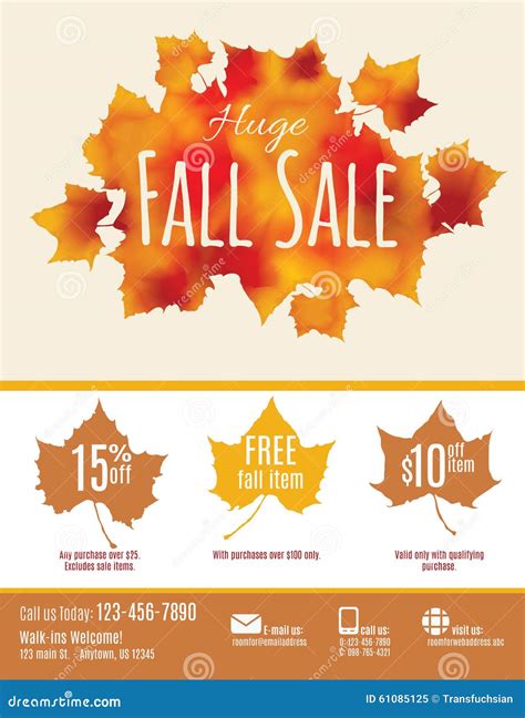 Fall Sale Flyer Template