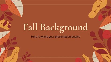 Fall Templates for Google Slides