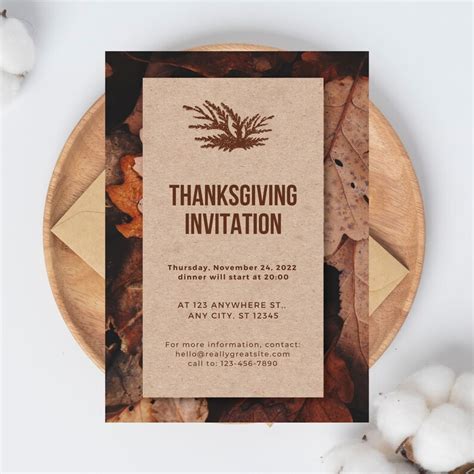 Fall Thanksgiving Template