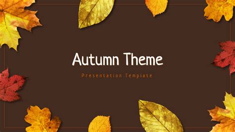 Fall theme PowerPoint templates