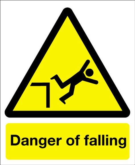 Falling sign image