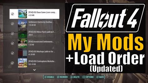 Fallout 4 Load Order Template