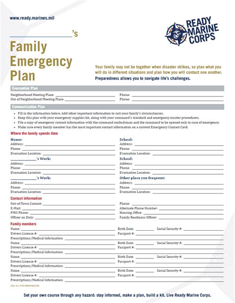 Family Emergency Template