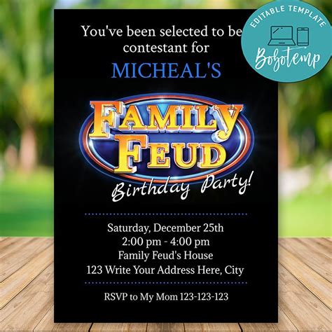 Family Feud for Parties Template