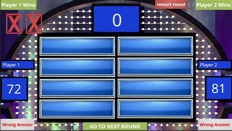 Family Feud Game Templates