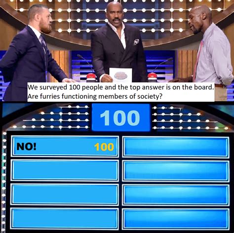 Example of a Family Feud meme template