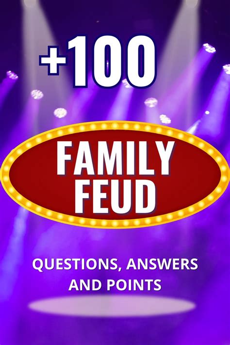 Family Feud Question Ideas