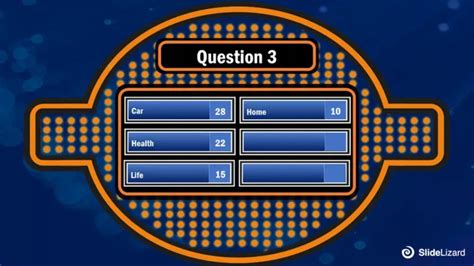 Family Feud template game board