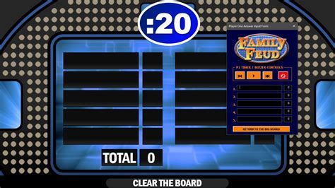 Family Feud template layout