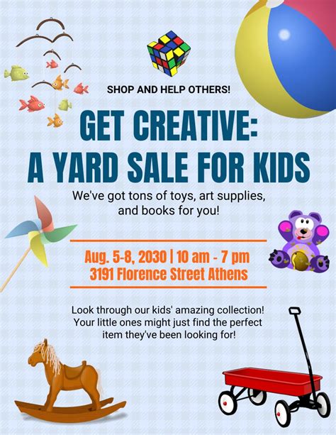 Family-Friendly Yard Sale Flyer