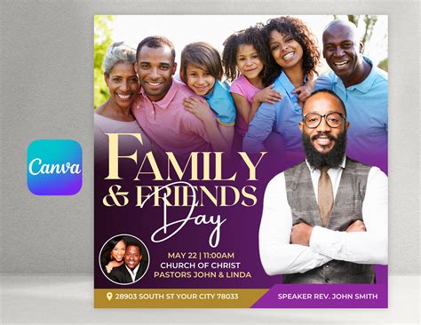 Family Friends Day Flyer Template Designs Fall Festival