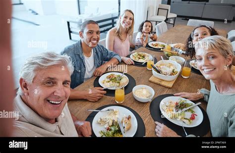 A family enjoying a delicious lunch together