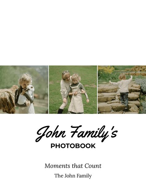 Family Photobook Template for InDesign