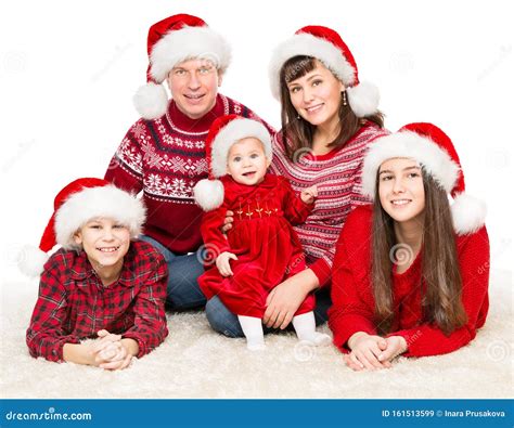 Family Portraits in Santa Hats