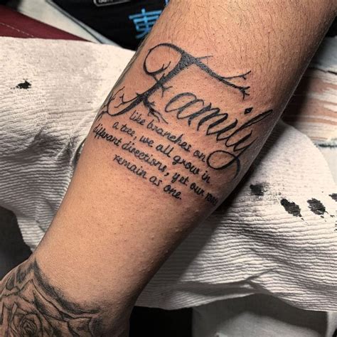 Description of Family Quotes Tattoos