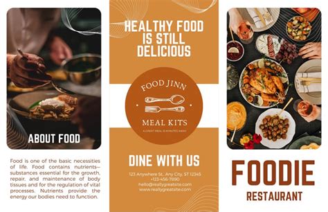 Family Restaurant Brochure Template