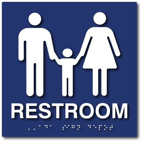 Family restroom sign