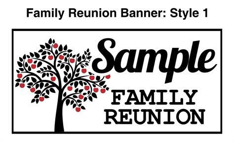 Family Reunion Banner Template 1