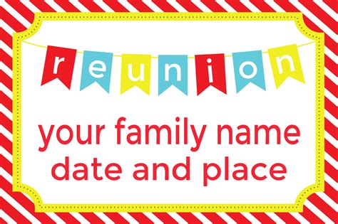 Family Reunion Banner Template 7