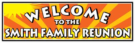 Family Reunion Banner Templates for Specific Occasions