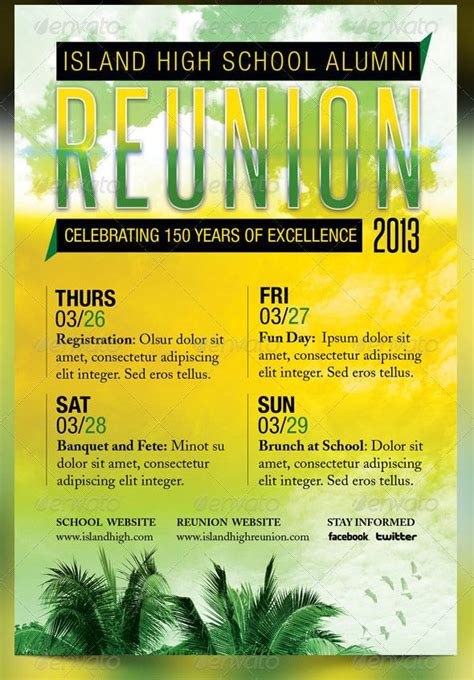 Family Reunion Flyer Design Inspiration