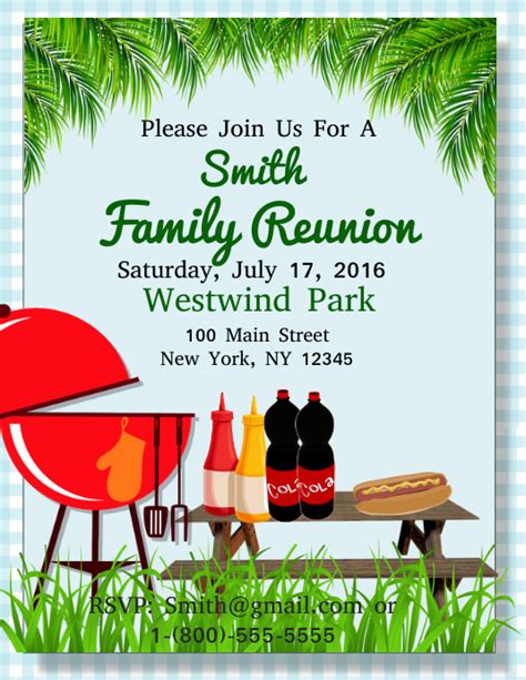 Family Reunion Flyer Template