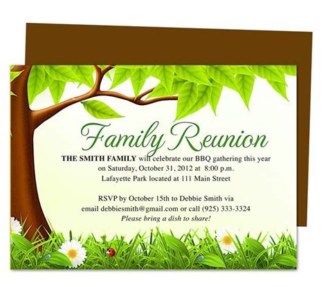 Family Reunion Invitation Template 10