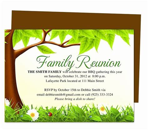 Family Reunion Invitation Template 3